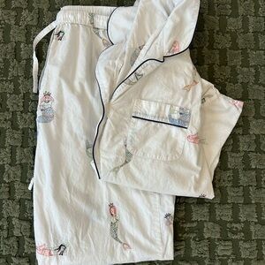 Printfresh Daughters of Triton 100% Cotton Long Sleeve Sleep Pajamas Set Large